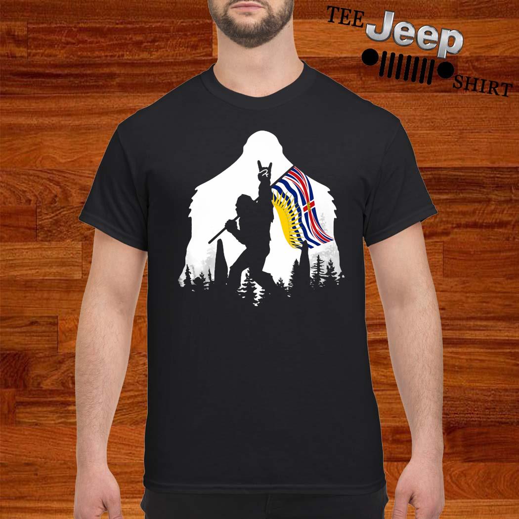 bigfoot flag shirt