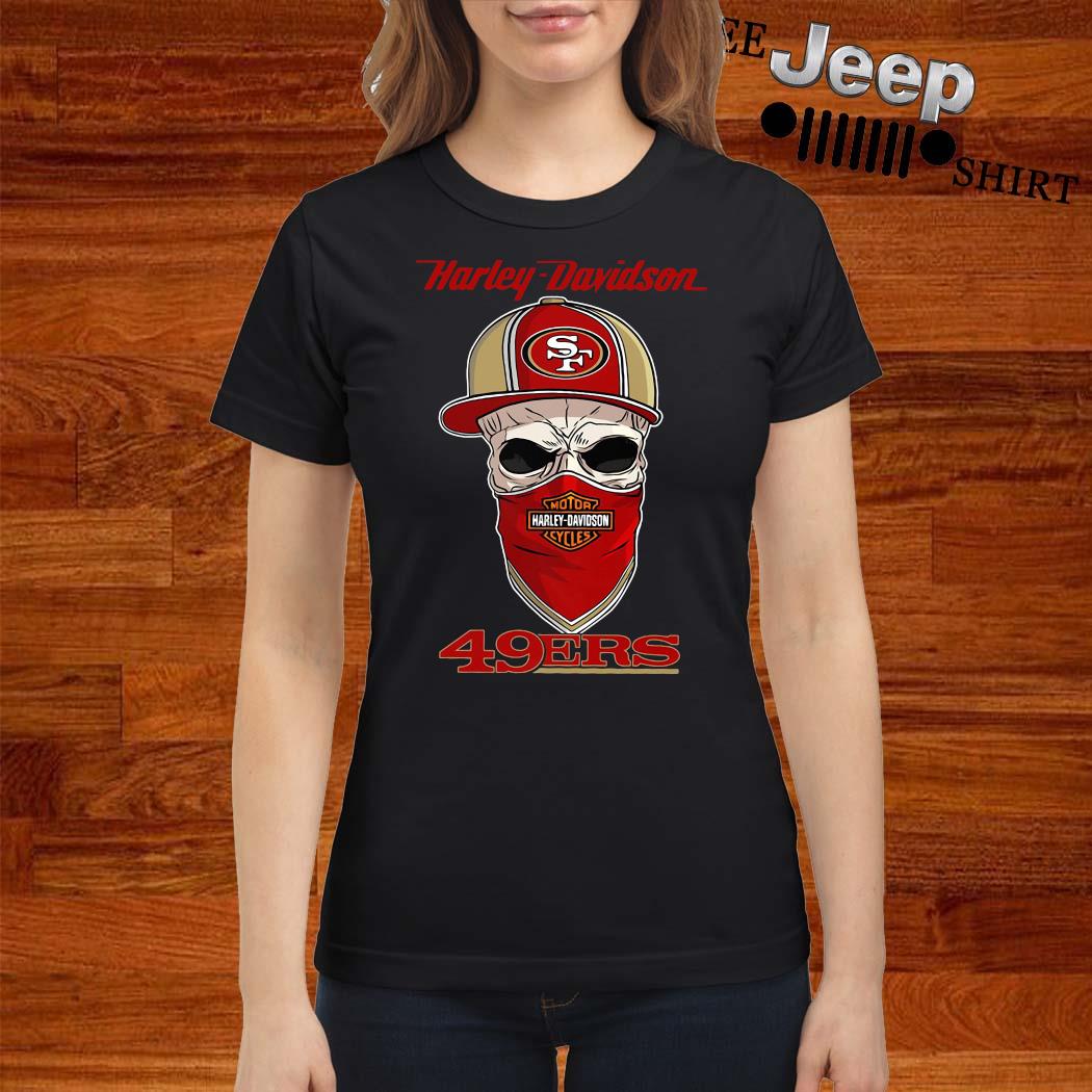 San Francisco 49ers Harley Davidson Skull shirt, hoodie, sweater, long  sleeve and tank top