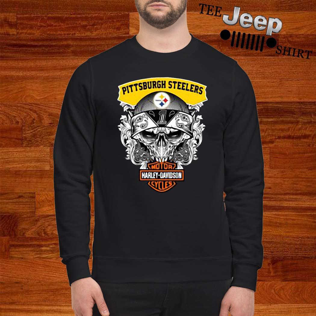 Skull Motor Harley Davidson Cycles Pittsburgh Steelers shirt