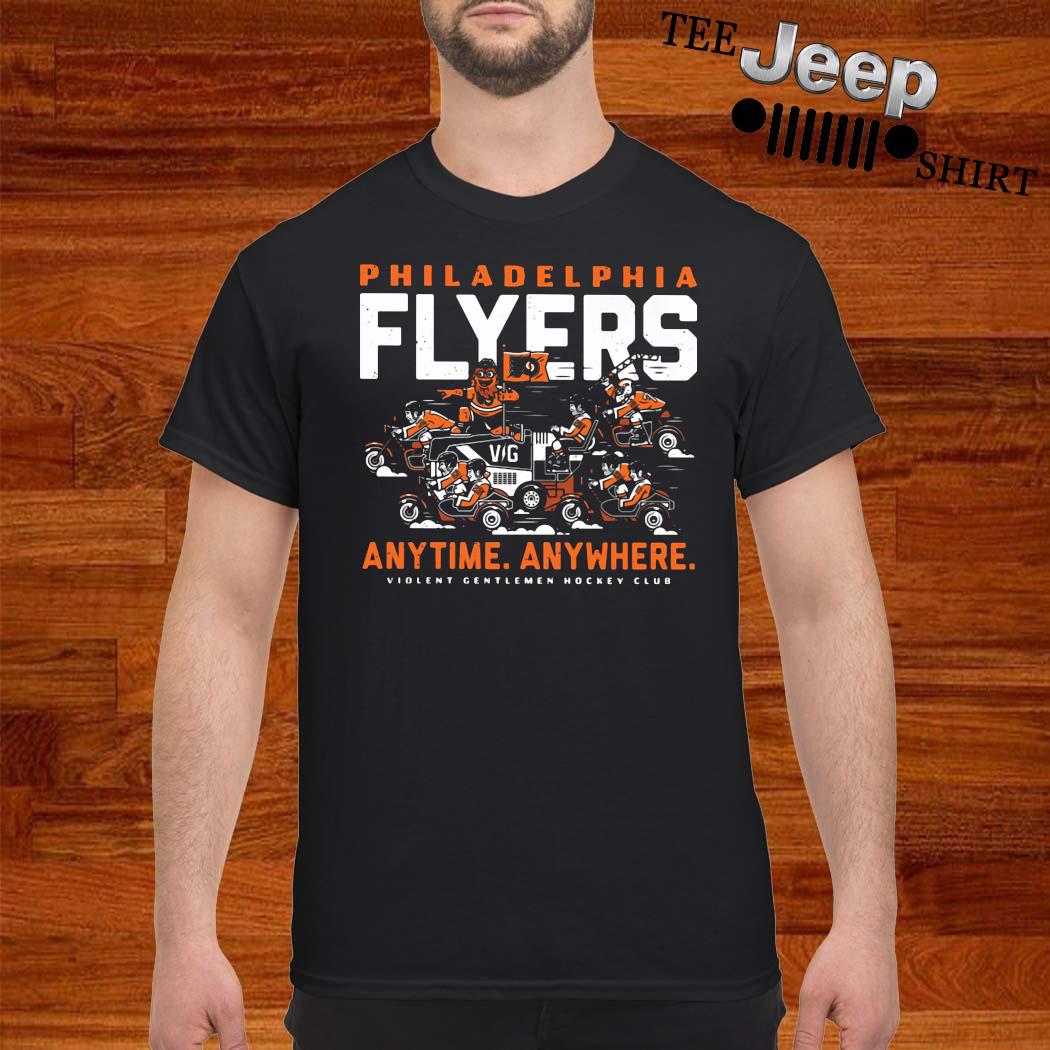 flyers anytime anywhere shirts